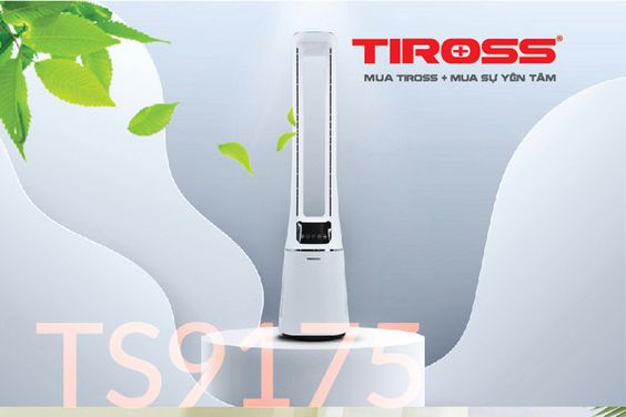 Quạt tháp không cánh Tiross TS-9175 kiểu dáng hiện đại
