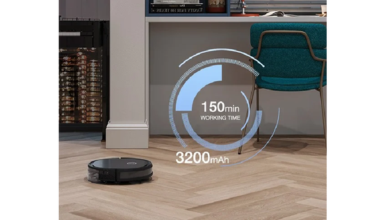Robot hút bụi Ecovacs Deebot U2 Pro hoạt động lâu dài