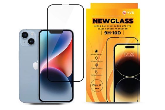 Dán cường lực chống vân tay iPhone 14 10D YVS (Ảnh 5)