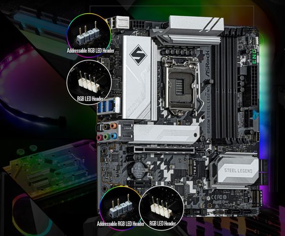 Mainboard Asrock B560M Steel Legend (ảnh 1)