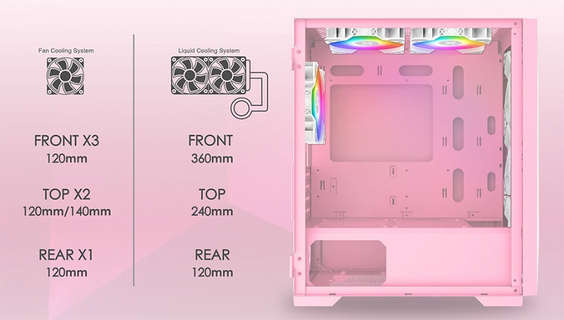 Case Xigmatek Gemini II Queen 3FB (Ảnh 6)
