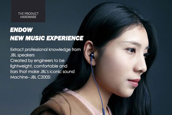 Tai nghe nhét tai JBL C200 SIU thoải mái, vừa vặn