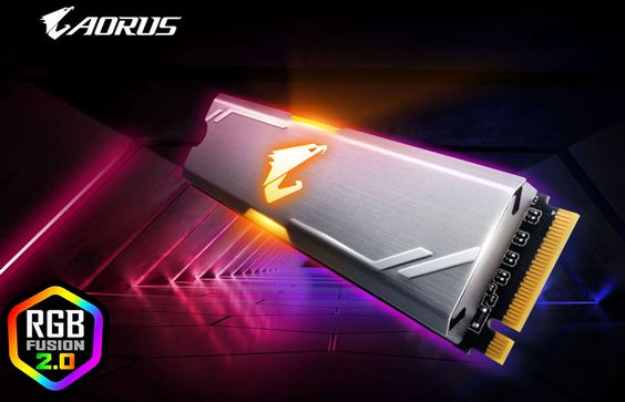 SSD Gigabyte Aorus RGB M.2 NVMe 512GB (GP-ASM2NE2512GTTDR) - Ảnh 1