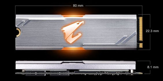 SSD Gigabyte Aorus RGB M.2 NVMe 512GB (GP-ASM2NE2512GTTDR) - Ảnh 5