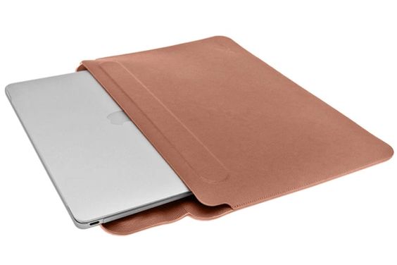 Túi da kèm đế 3in1 XIIEN X - STAND  13"/14" màu nâu