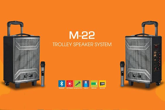 Loa bluetooth karaoke Soundmax M22 kèm Mic không dây