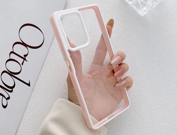 Ốp lưng Samsung A13 Spring Seine Scene trong suốt viền đen