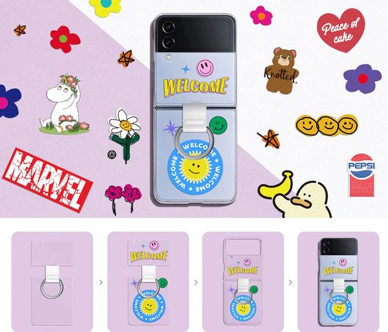 Ốp lưng Samsung Galaxy Z Flip4 kèm vòng đeo 3