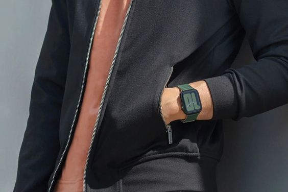 Dây đeo Apple Watch UNIQ Silicone 41/40/38mm màu Xanh dương/Đen