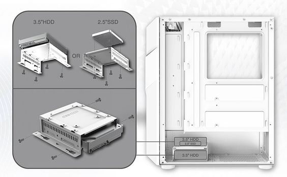 Vỏ case Xigmatek Infinity Arctic 1F (Ảnh 4)