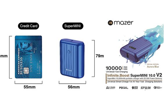 Pin sạc dự phòng Mazer SUPPER Mini QC3.0/PD 22.5W 10000mAh