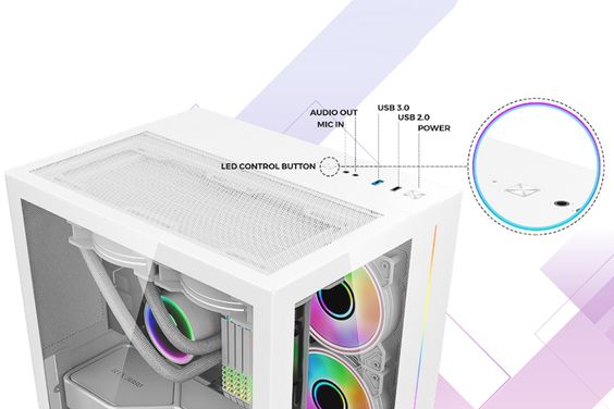 Vỏ Case MIK LV12 Mini Elite – WHITE