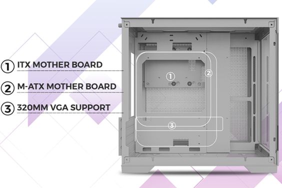 Vỏ Case MIK LV12 Mini Elite – WHITE