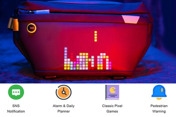 Túi đeo chéo màn hình LED Divoom Pixoo Sling Bag