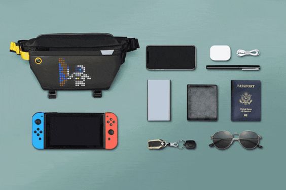Túi đeo chéo màn hình LED Divoom Pixoo Sling Bag