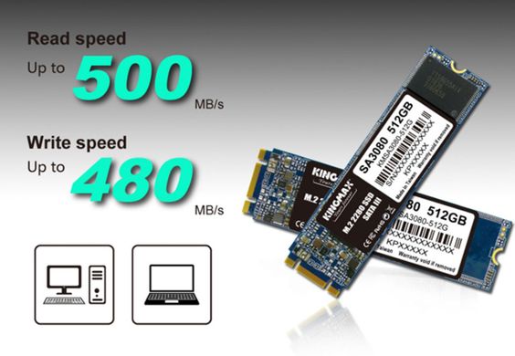 SSD Kingmax 256GB M.2 SATA SA3080 (Ảnh 3)