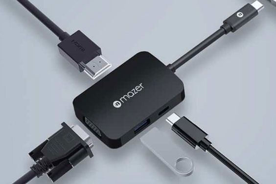 Cáp Hub USB-C 4 in 1 Mazer Multimedia Pro