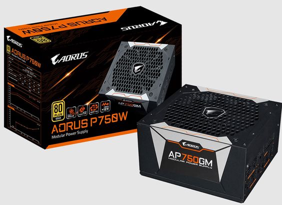 Bộ nguồn Gigabyte Aorus GP P750GM 750W (Ảnh 1)