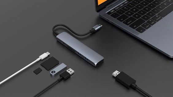 Cáp Hub Usb-C 6 in 1 Hyperdrive HD22E
