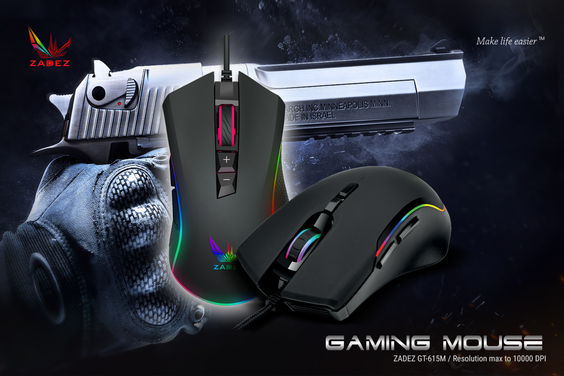 Chuột gaming Zadez GT615M 3