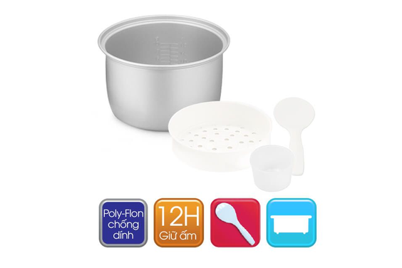 Nồi cơm điện Sharp 1.8 lít KS-NR191STV-CU - hình 2