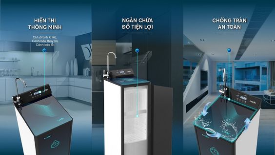 Thiết kế máy lọc nước Karofi KAQ-P95 chống tràn nước