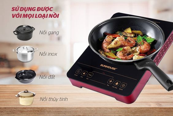 Bếp hồng ngoại Sunhouse SHD6014 sử dụng đa năng