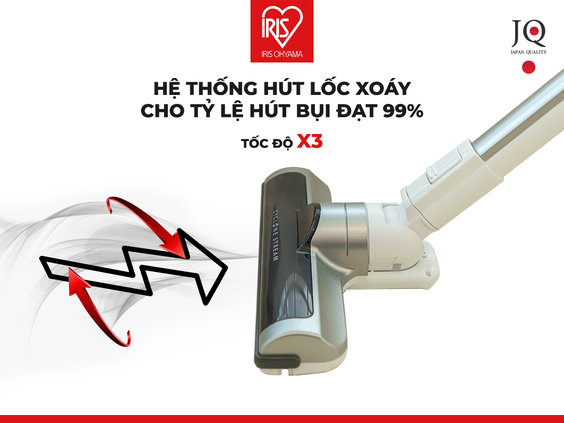 Máy hút bụi không dây IRIS OHYAMA IC-SLDC8 - hình 2