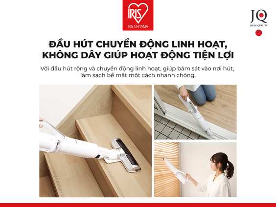 Máy hút bụi không dây IRIS OHYAMA IC-SLDC8 - hình 4