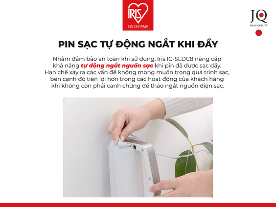 Máy hút bụi không dây IRIS OHYAMA IC-SLDC8 - hình 7
