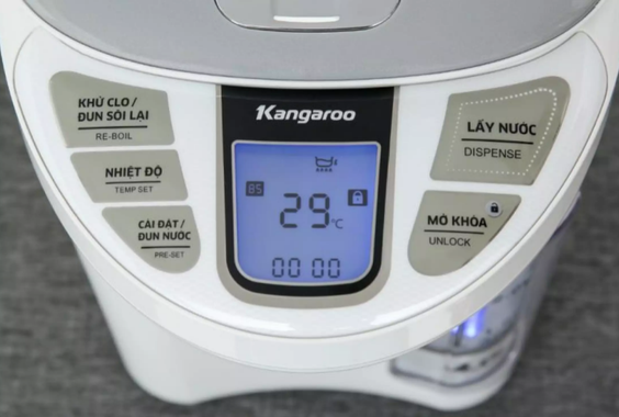 Bình thủy điện Kangaroo 4 lít KG4K1 thiết kế sang trọng