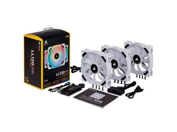 Quạt tản nhiệt Corsair LL120 Pro RGB Trắng (Ảnh 1)