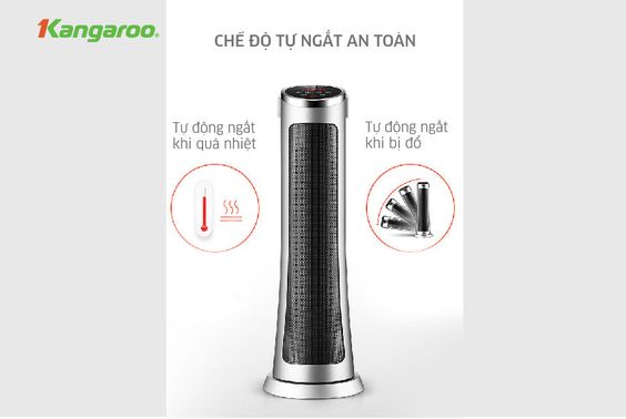 Máy sưởi gốm Kangaroo KGFH06 - hình 7