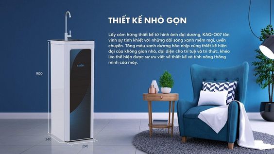 Máy lọc nước Karofi 10 lõi KAQ-O07 thiết kế nhỏ gọn, hiện đại