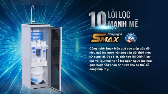 Máy lọc nước Karofi 10 lõi KAQ-O07 tiết kiệm nước