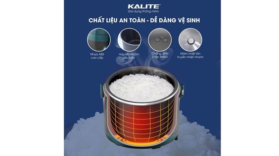 Nồi cơm điện Kalite KL-618 lòng nồi giống dạng niêu đất