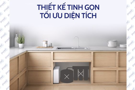 Máy lọc nước RO Unilever Pureit Delica UR5440 nhỏ gọn, tiết kiệm không gian