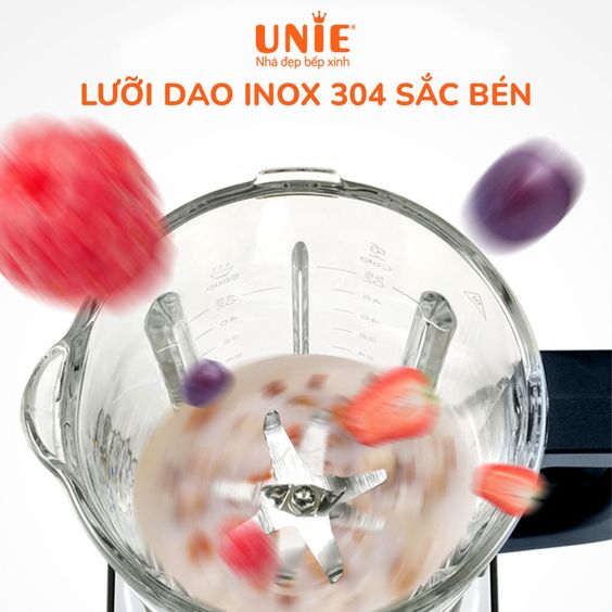 Lưỡi dao của Unie V9S được làm bằng chất liệu inox 304