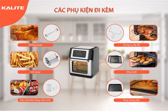 Nồi chiên không dầu Kalite Q10 dễ dàng vệ sinh