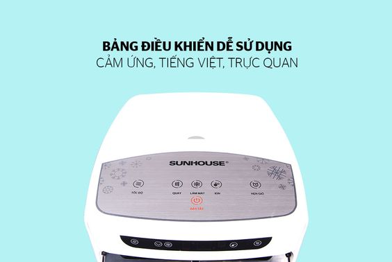 Quạt điều hòa Sunhouse SHD7713 dễ sử dụng