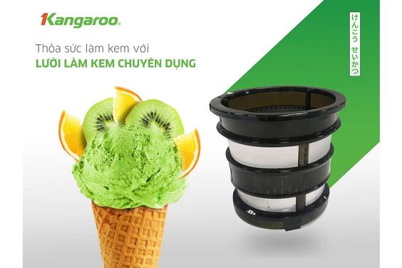 Máy ép chậm Kangaroo KG200SJF hỗ trợ làm kem