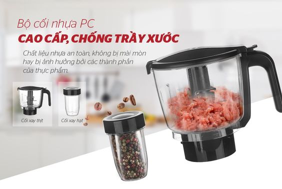 Sunhouse Mama SHD5353W được trang bị thêm bộ cối nhựa PC