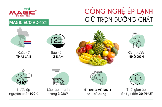Máy ép chậm Magic Eco AC-131 - hình 2