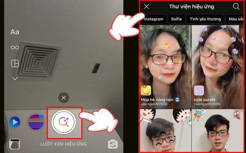 cách tìm hiệu ứng trên Instagram (ảnh 1)