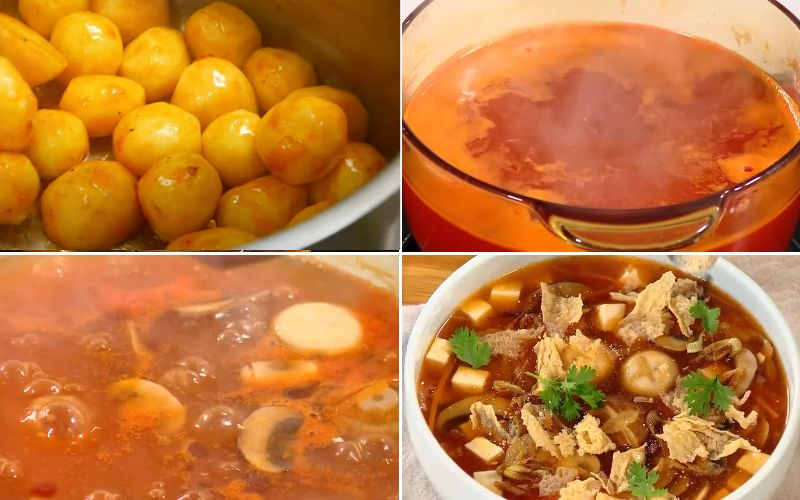 gà nấu gấc (ảnh 5)