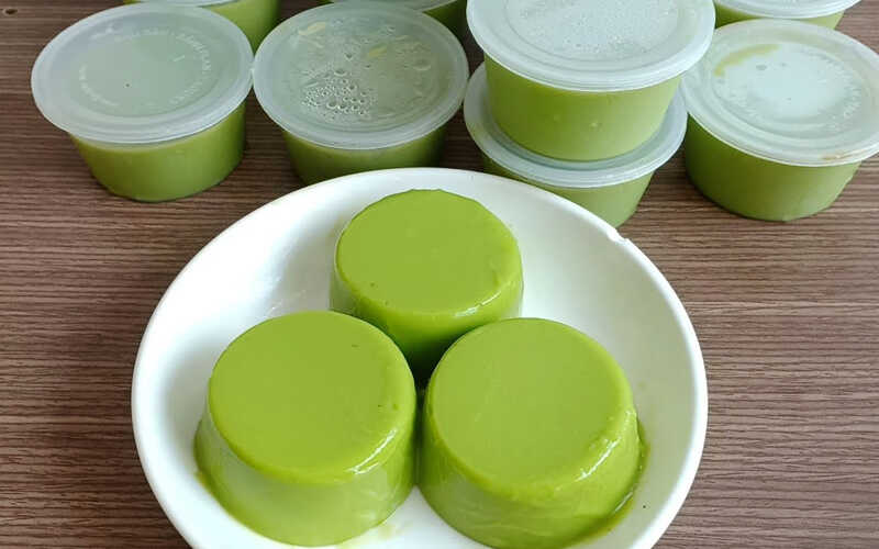 Bánh flan lá dứa (ảnh 6)