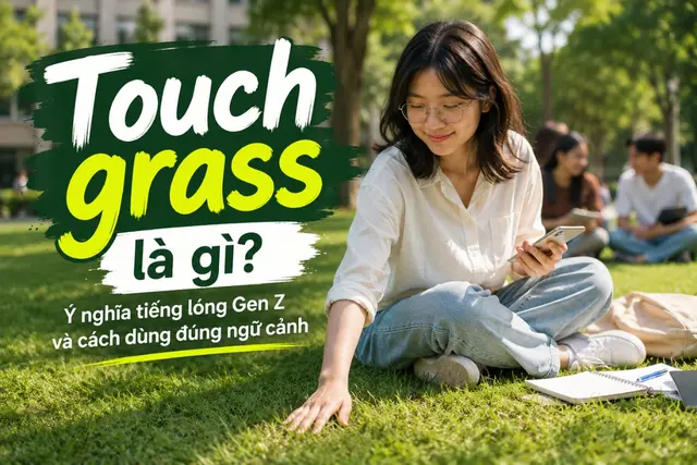 Touch grass là gì? Ý nghĩa tiếng lóng Gen Z và cách dùng đúng ngữ cảnh