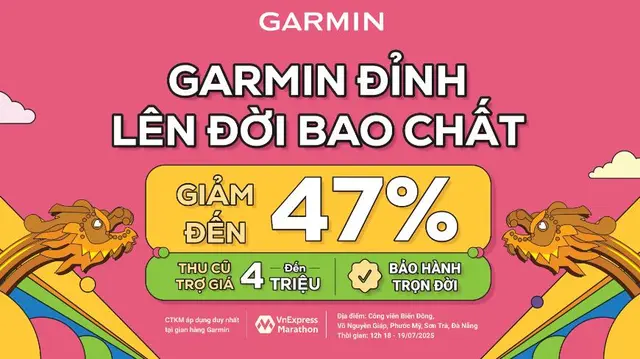 Garmin Brand Store bùng nổ tại VnExpress Marathon Đà Nẵng 2025