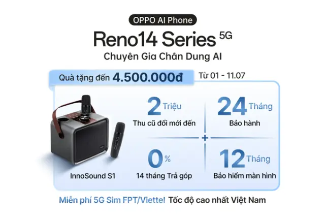 Khám phá bộ quà tặng siêu hot khi đặt trước OPPO Reno14 Series trị giá đến 4,5 triệu đồng