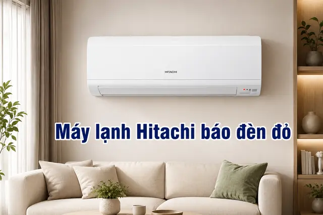 Máy lạnh Hitachi báo đèn đỏ: Ý nghĩa số lần nhấp nháy và cách xử lý nhanh chóng